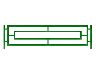 Металлическое ограждение для газона